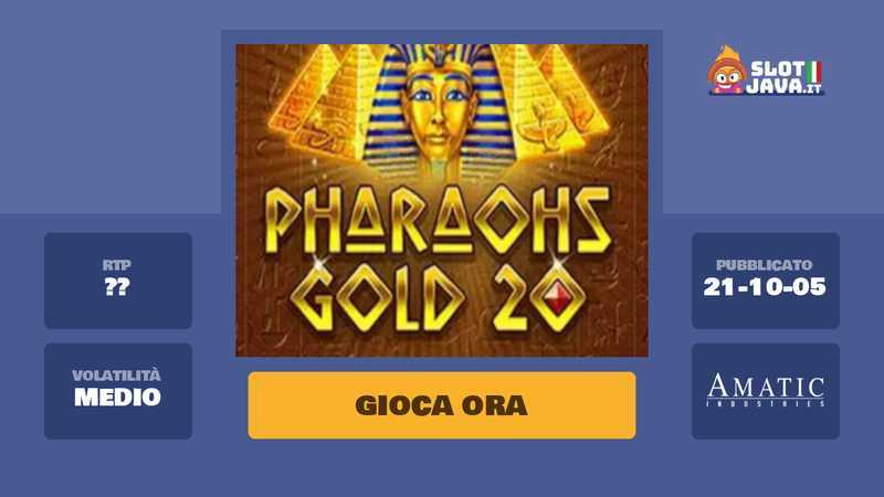 Pharaohs Gold 20