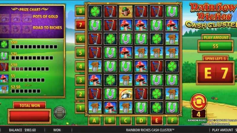 Rainbow Riches Cash Cluster