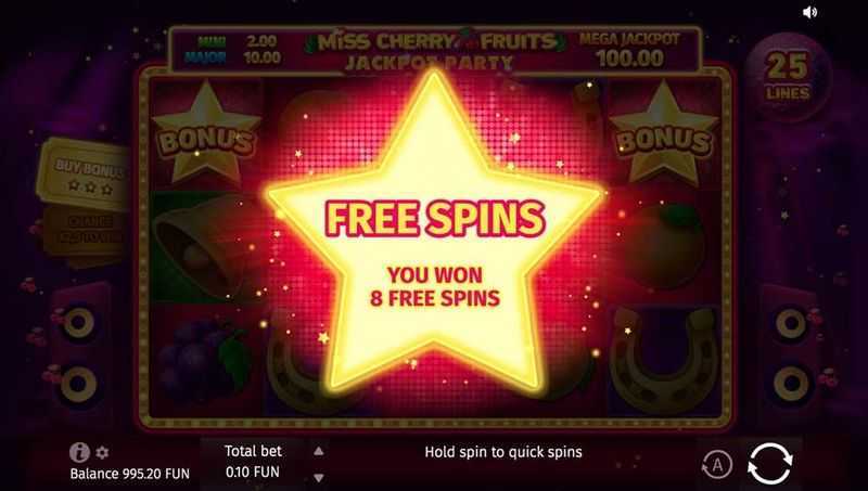 Miss Cherry Fruits Jackpot Party