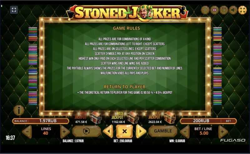 Stoned Joker 40