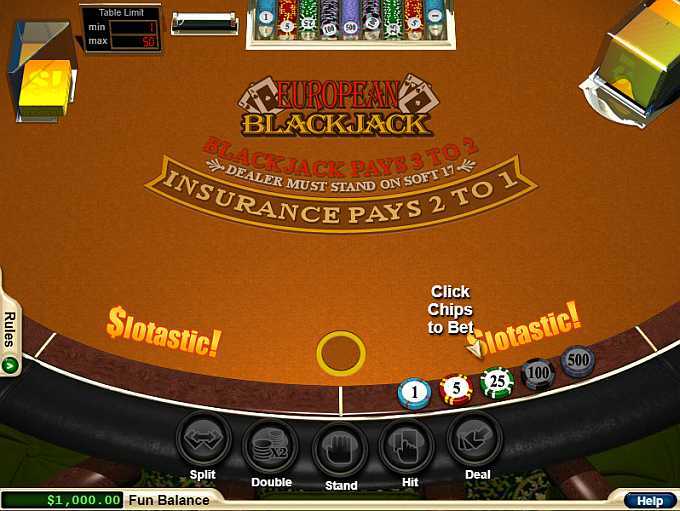 High Limit European Blackjack