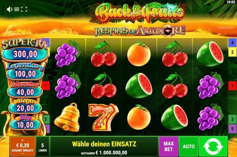 Back to the Fruits Respins of Amun-Re