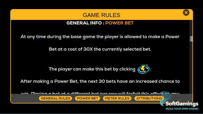 The Golden Vault Of The Pharaohs Power Bet