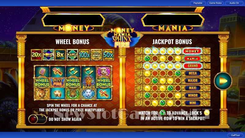 Money Mania Sphinx Fire