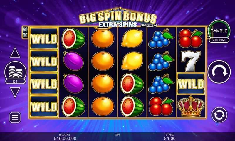Big Spin Bonus Extra Spins