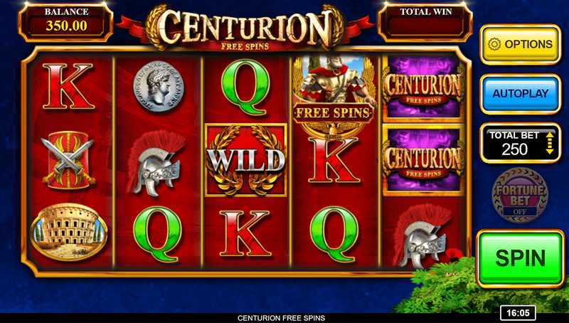 Centurion Free Spins