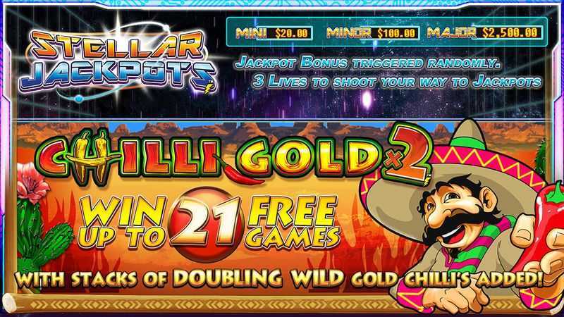 Stellar Jackpots with Chilli Gold x2