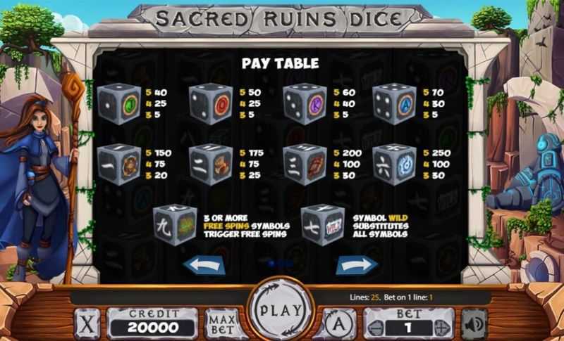 Sacred Ruins Dice