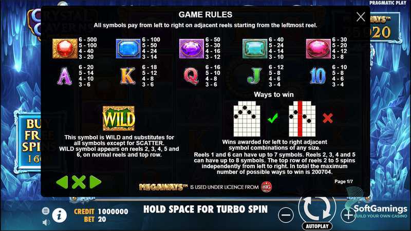 Crystal Cavern Megaways