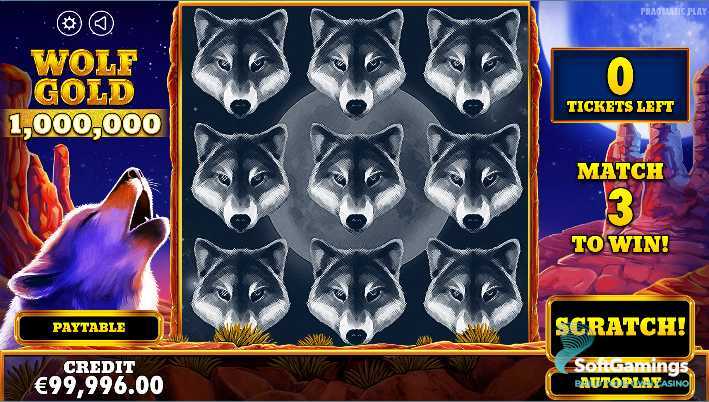 Wolf Gold Scratchcard