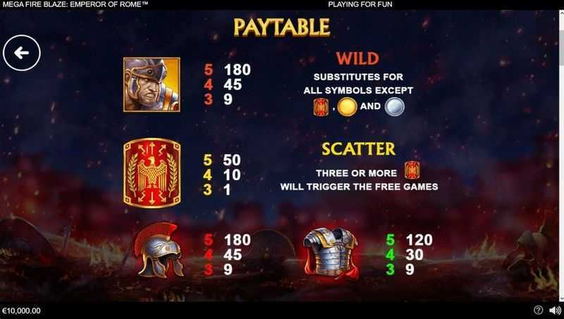 Emperor Of Rome Mega Fire Blaze