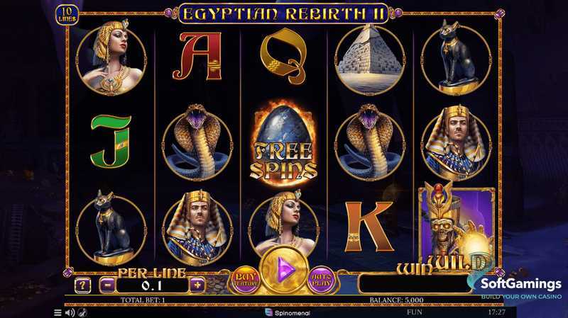 Egyptian Rebirth II 10 Lines