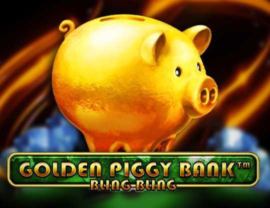 Golden Piggy Bank Bling Bling