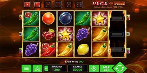 Dice on Fire